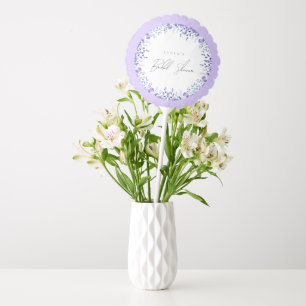 Sample Purple Floral Garden Bridal Shower Balloon