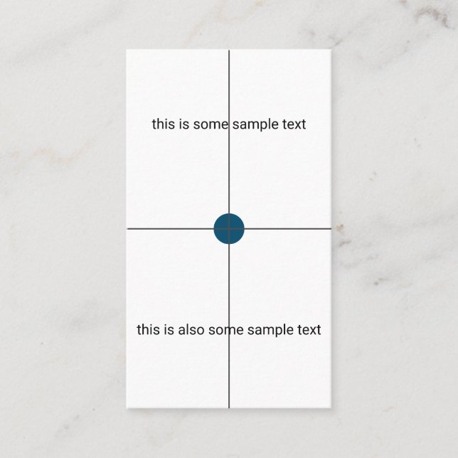 sample test business card (Front)