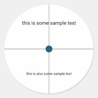 sample test classic round sticker