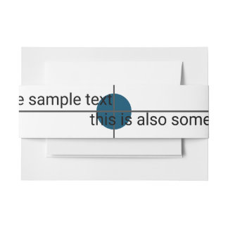 sample test invitation belly band