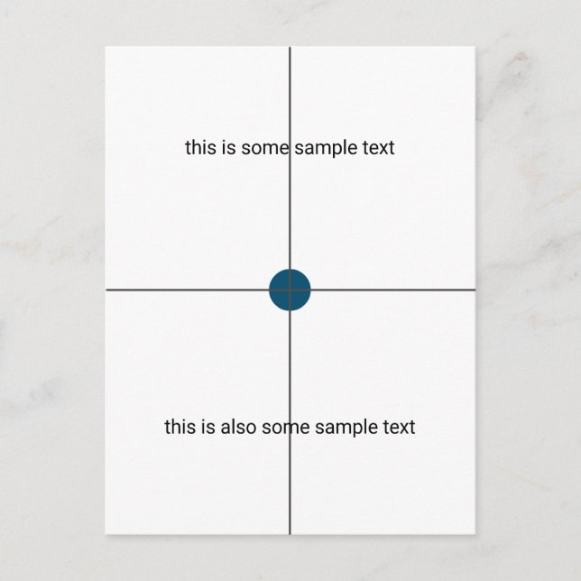 sample test invitation postcard (Front)