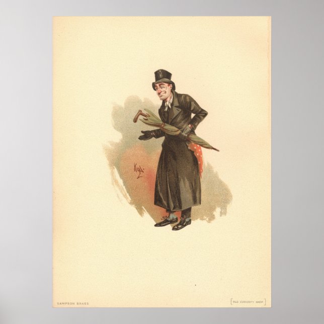 Sampson Brass, Kyd, Dickens The Old Curiosity Shop Poster (Front)
