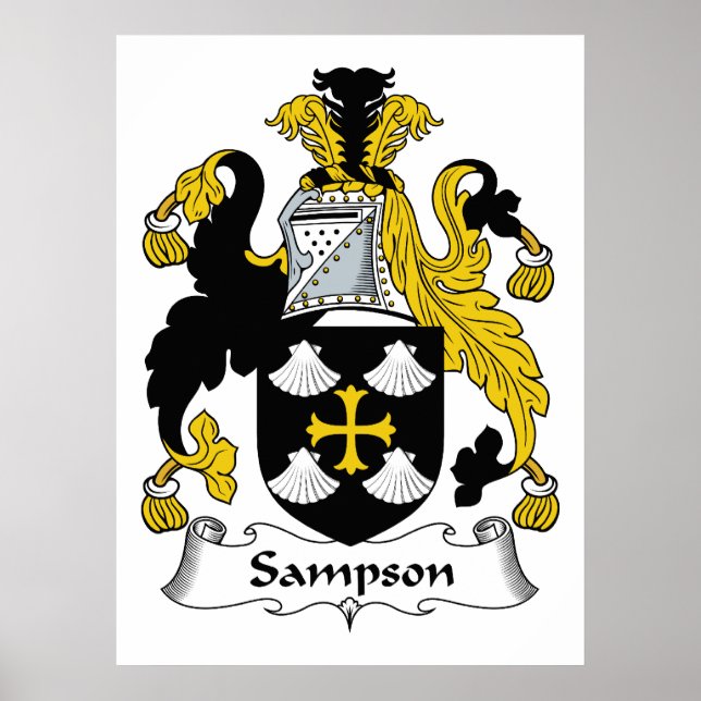Sampson Family Crest Poster (Front)