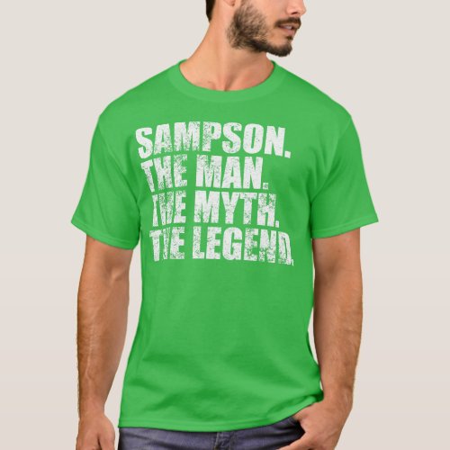 SampsonSampson Family name Sampson last Name Samps T_Shirt