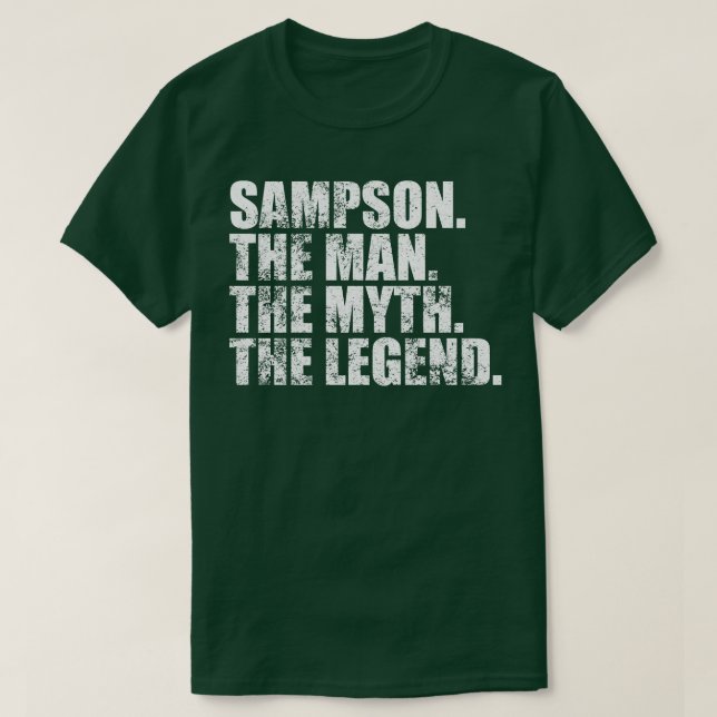 SampsonSampson Family name Sampson last Name Samps T-Shirt (Design Front)