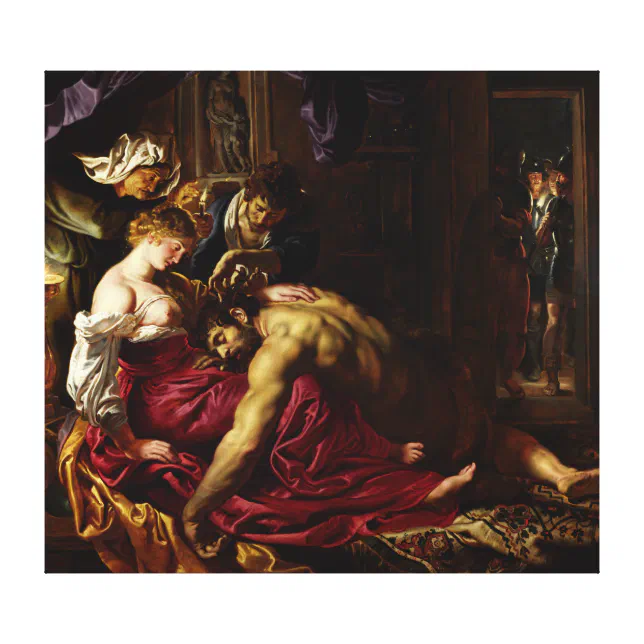 Samson And Delilah By Peter Paul Rubens Canvas Print Zazzle