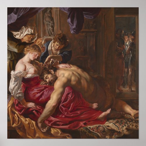 Samson and Delilah by Peter Paul Rubens Poster