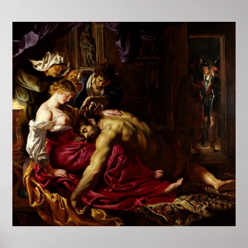 Samson and Delilah by Peter Paul Rubens Poster