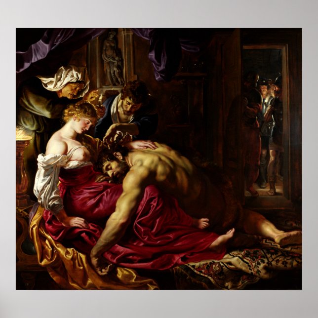 Samson and Delilah by Peter Paul Rubens Poster (Front)