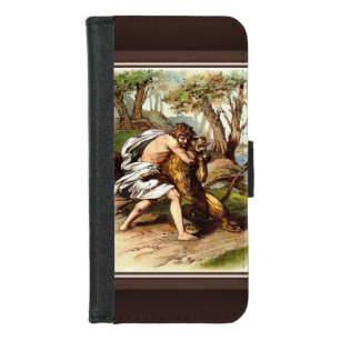 Samson And The Lion iPhone 8/7 Wallet Case