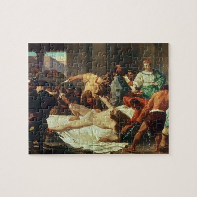Samson betrayed by Delilah (oil on canvas) Jigsaw Puzzle (Horizontal)