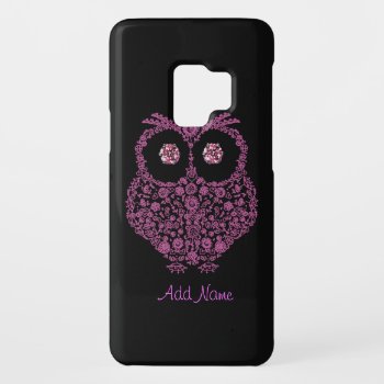 Samsung 3 Case Owl Lover Pink Bling by PersonalCustom at Zazzle