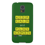 KEEP
 CALM
 and
 PLAY
 GAMES  Samsung Galaxy Nexus Cases