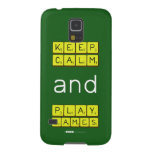 KEEP
 CALM
 and
 PLAY
 GAMES  Samsung Galaxy Nexus Cases