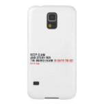 keep clam  and study for  the board exam  Samsung Galaxy Nexus Cases