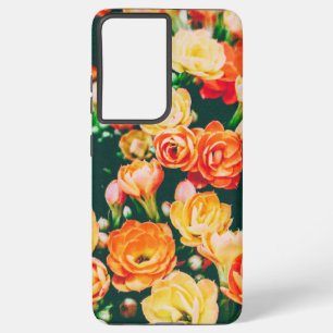 Samsung Galaxy Phone Case, Floral, Beautiful Samsung Galaxy S21 Ultra Case