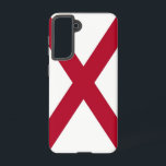 Samsung Galaxy S21 Case Flag of Alabama, U.S.A.<br><div class="desc">Add a touch of Alabamian pride to your Samsung Galaxy S21 with our exclusive phone cover featuring the flag of Alabama! Crafted with attention to detail, this phone cover celebrates Alabama's heritage and cultural identity. The design prominently displays the crimson cross of St. Andrew on a white field, symbolizing Alabama's...</div>