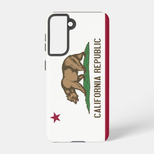 Samsung Galaxy S21 Case Flag of California USA