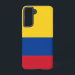 Samsung Galaxy S21 Case Flag of Colombia<br><div class="desc">Transform your Samsung Galaxy S21 with our exclusive phone cover featuring the flag of Colombia! Crafted with meticulous attention to detail, this phone cover proudly showcases the vibrant design of the Colombian flag. The flag features three horizontal stripes—yellow, blue, and red—with the yellow stripe taking up half of the flag...</div>