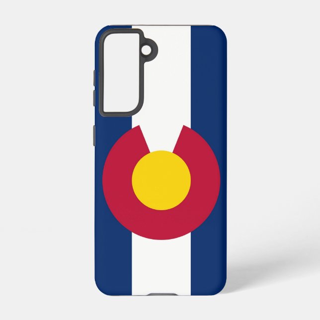 Samsung Galaxy S21 Case Flag of Colorado U.S.A. (Back)