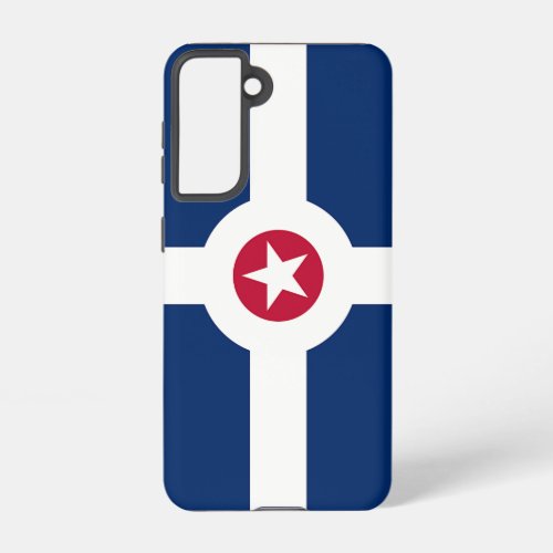 Samsung Galaxy S21 Case Flag of Indianapolis US