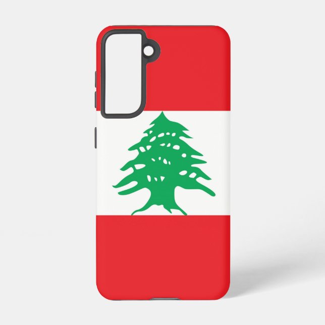 Samsung Galaxy S21 Case Flag of Lebanon (Back)