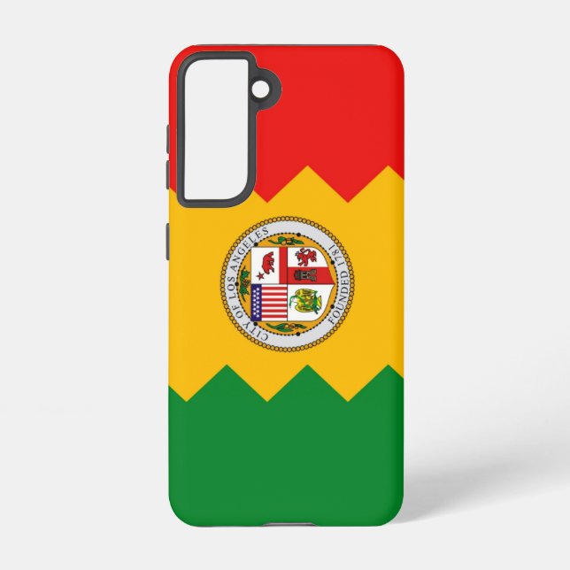 Samsung Galaxy S21 Case Flag of Los Angeles (Back)