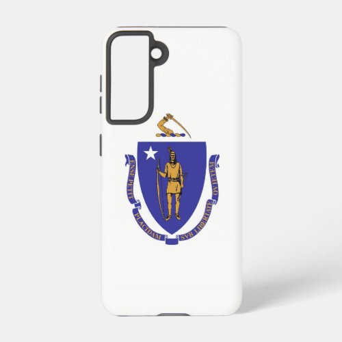 Samsung Galaxy S21 Case Flag of Massachusetts