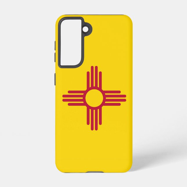 Samsung Galaxy S21 Case Flag of New Mexico (Back)