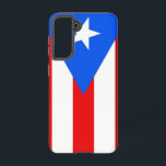Samsung Galaxy S21 Case Flag of Puerto Rico<br><div class="desc">Transform your Samsung Galaxy S21 into a symbol of Puerto Rican pride with our exclusive phone cover featuring the flag of Puerto Rico! Crafted with meticulous attention to detail, this phone cover celebrates Puerto Rico's rich heritage and cultural pride. The design prominently features the Puerto Rican flag, which consists of...</div>