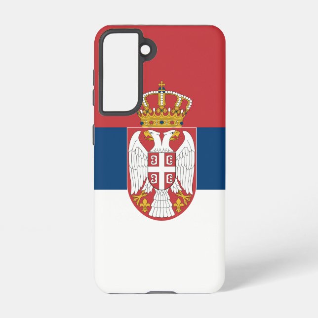 Samsung Galaxy S21 Case Flag of Serbia (Back)