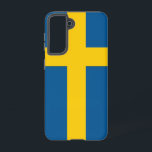 Samsung Galaxy S21 Case Flag of Sweden<br><div class="desc">Introducing our Samsung Galaxy S21 cover featuring the flag of Sweden, designed to blend protection with a celebration of Swedish heritage. Crafted with meticulous attention to detail, this cover proudly displays the iconic yellow cross on a blue background of the Swedish flag, symbolizing the nation's history, culture, and values. Whether...</div>