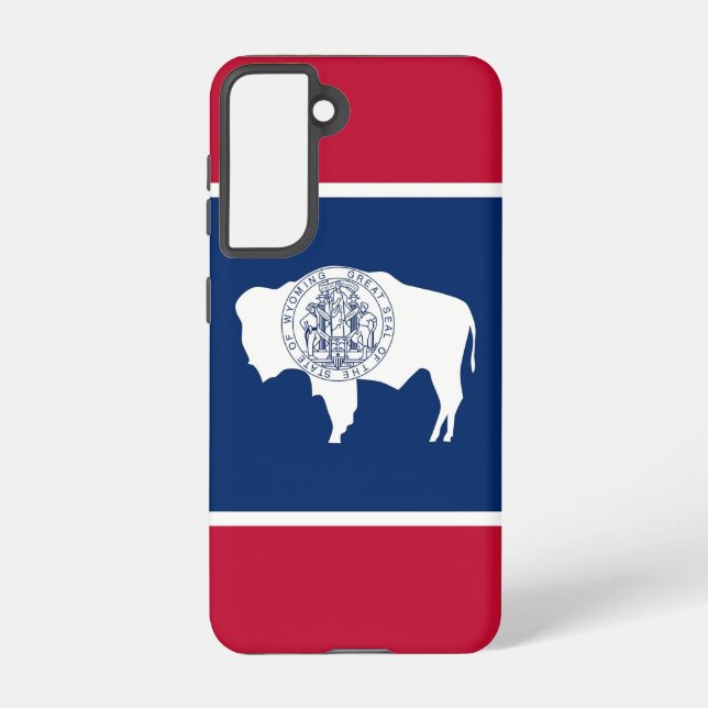 Samsung Galaxy S21 Case Flag of Wyoming (Back)