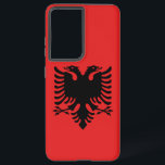Samsung Galaxy S21 Plus Case Flag of Albania<br><div class="desc">Transform your Samsung Galaxy S21 Plus into a symbol of Albanian pride with our exclusive phone cover featuring the flag of Albania! Crafted with precision and attention to detail, this phone cover is more than just a protective accessory; it's a tribute to Albanian heritage and national identity. The design prominently...</div>