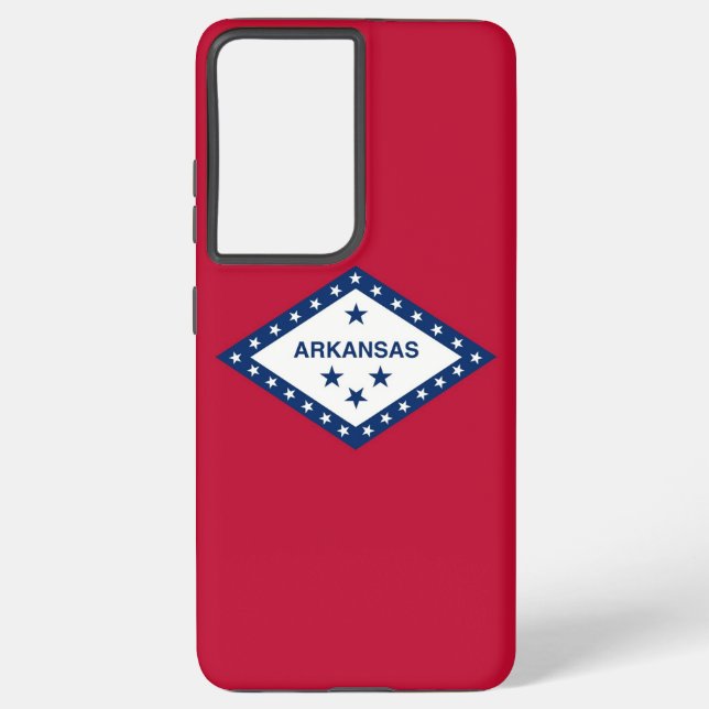 Samsung Galaxy S21 Plus Case Flag of Arkansas U.S. (Back)