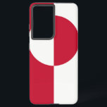 Samsung Galaxy S21 Plus Case flag of Greenland<br><div class="desc">Give your Samsung Galaxy S21 Plus the protection it deserves with a case that features the stunning and bold design of the Greenland flag. The combination of striking red and white tones offers a minimalist yet powerful visual statement, showcasing your appreciation for Greenland’s unique heritage. Whether you're looking for a...</div>
