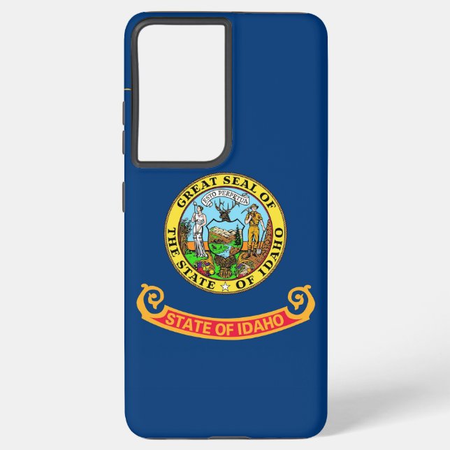 Samsung Galaxy S21 Plus Case Flag of Idaho (Back)