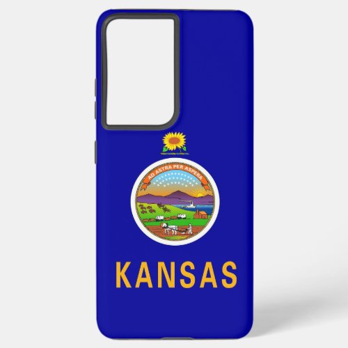 Samsung Galaxy S21 Plus Case Flag of Kansas