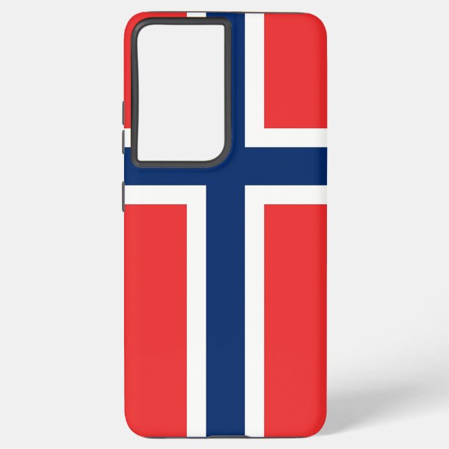 Samsung Galaxy S21 Plus Case flag of Norway (Back)