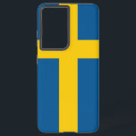 Samsung Galaxy S21 Plus Case flag of Sweden<br><div class="desc">Introducing our Samsung Galaxy S21 Plus cover featuring the flag of Sweden, designed to blend protection with a celebration of Swedish heritage! Crafted with meticulous attention to detail, this cover proudly displays the iconic yellow cross on a blue background of the Swedish flag, symbolizing the nation's history, culture, and values....</div>