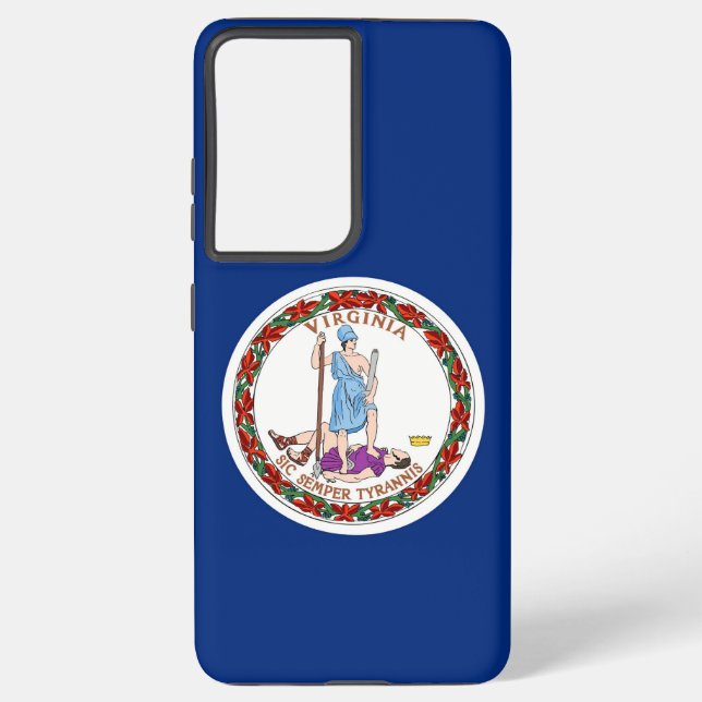 Samsung Galaxy S21 Plus Case flag of Virginia (Back)