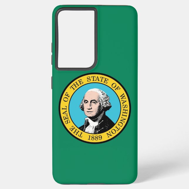 Samsung Galaxy S21 Plus Case flag of Washington (Back)