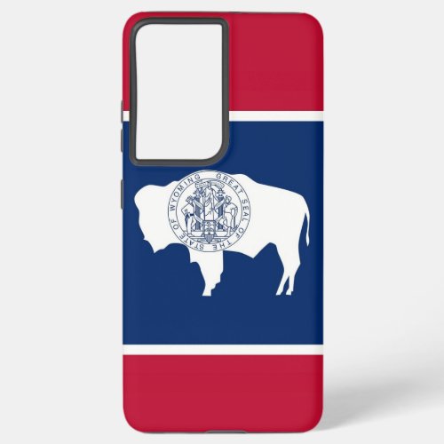 Samsung Galaxy S21 Plus Case flag of Wyoming