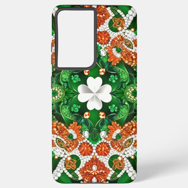 Samsung Galaxy S21 Plus Case Irish Colors (Back)