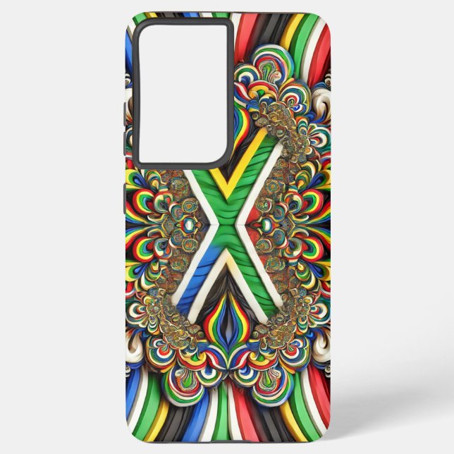 Samsung Galaxy S21 Plus Case South African Colors (Back)