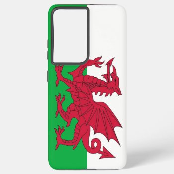 Samsung Galaxy S21 Plus Case Wales Flag by AllFlags at Zazzle