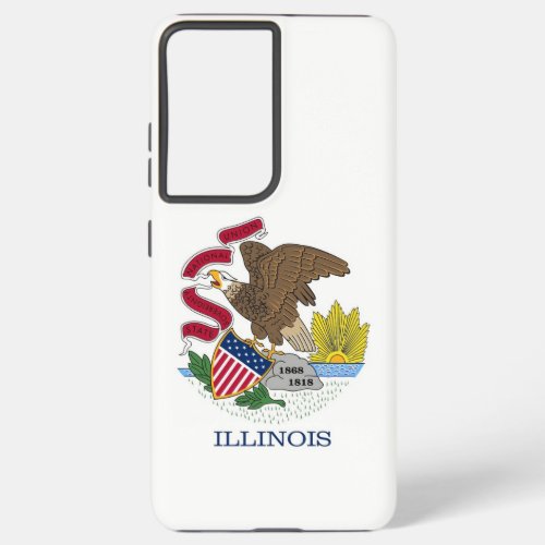 Samsung Galaxy S21 Ultra Case Flag of Illinois