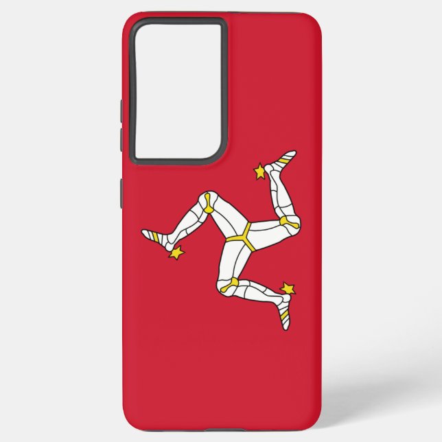 Samsung Galaxy S21 Ultra Case Isle of Man flag (Back)