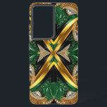 Samsung Galaxy S21 Ultra Case Jamaican Colors<br><div class="desc">Elevate your Samsung Galaxy S21 Ultra with a case that celebrates the vibrant energy of Jamaica, featuring Jamaican colors in a sophisticated modern 3D porcelain-like design with a jewelry-inspired effect! This case blends top-notch protection with an eye-catching design, showcasing the iconic green, yellow, and black of the Jamaican flag. The...</div>