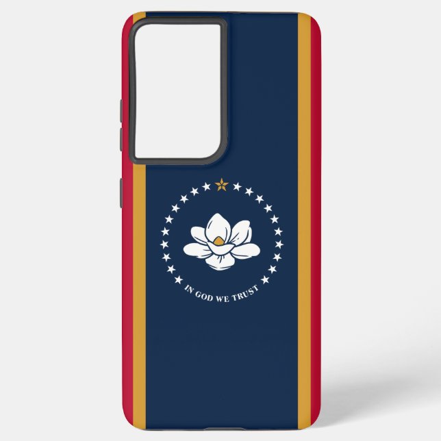 Samsung Galaxy S21 Ultra Case,  Mississippi flag Case (Back)